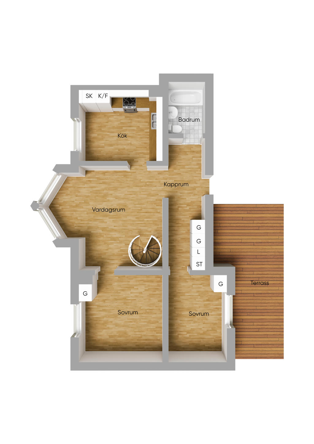 Övre plan 3D