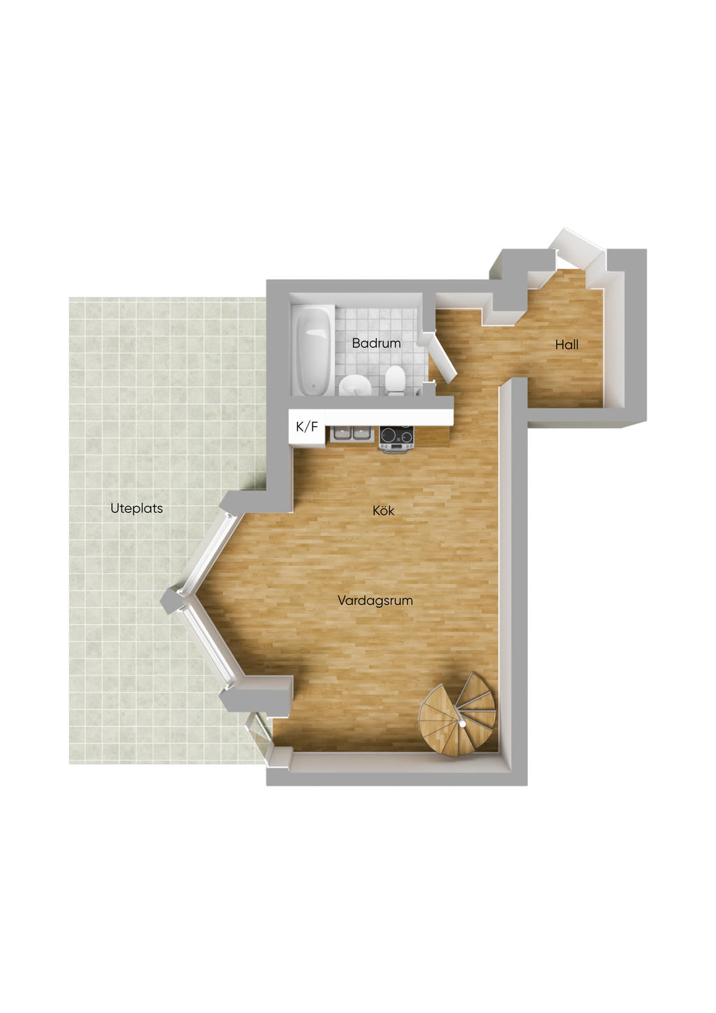 Nedre plan 3D