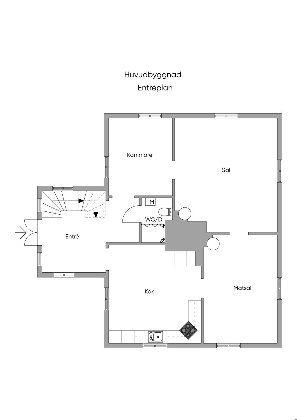 Planlösning entréplan
