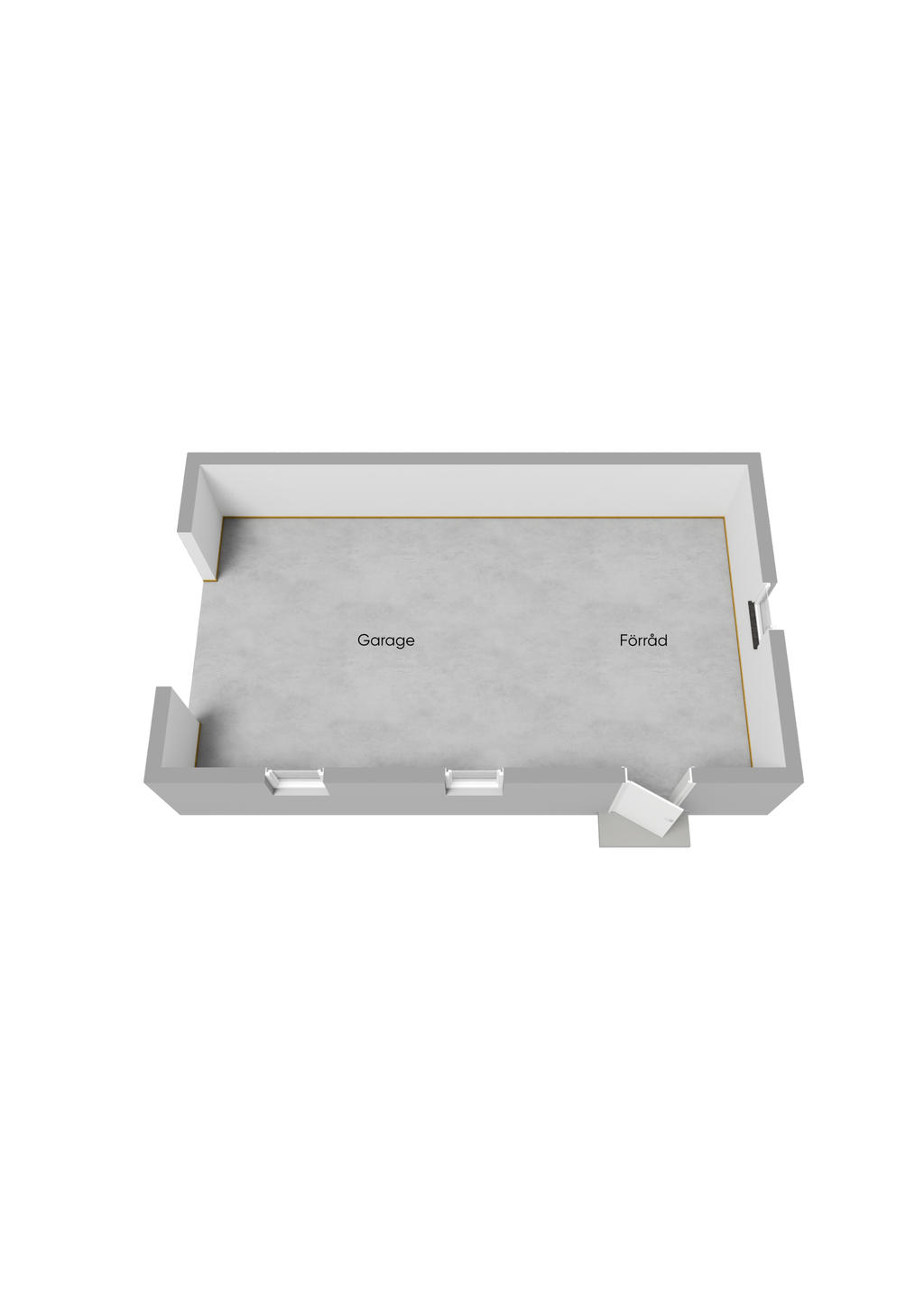 Planlösning Garage 3D