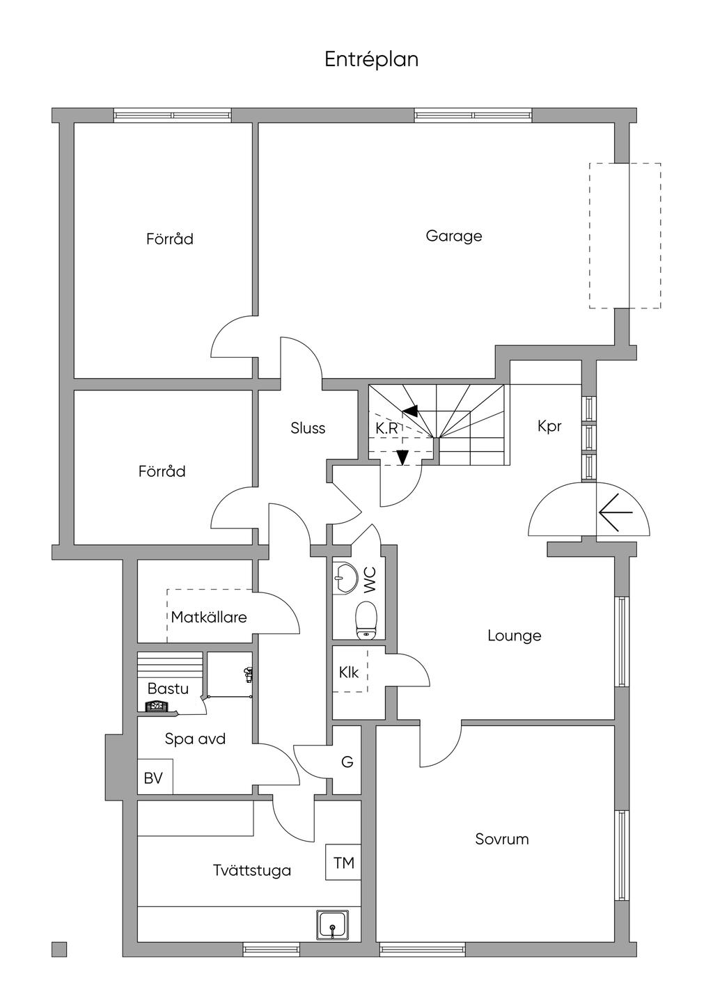 Planskiss, Entéplan, 2D