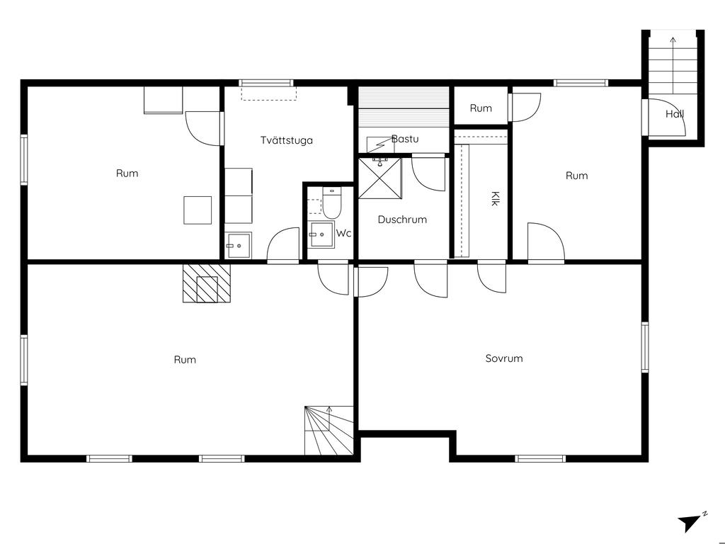 Planlösning källarplan