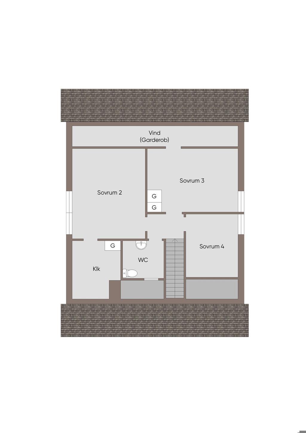 Alternativ planlösning övre plan