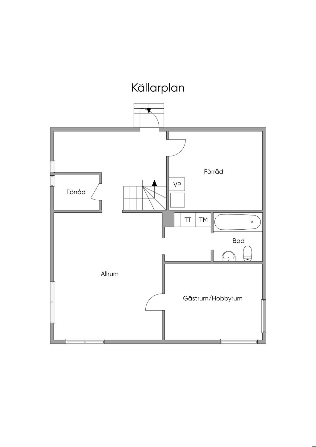 Planlösning Källarplan