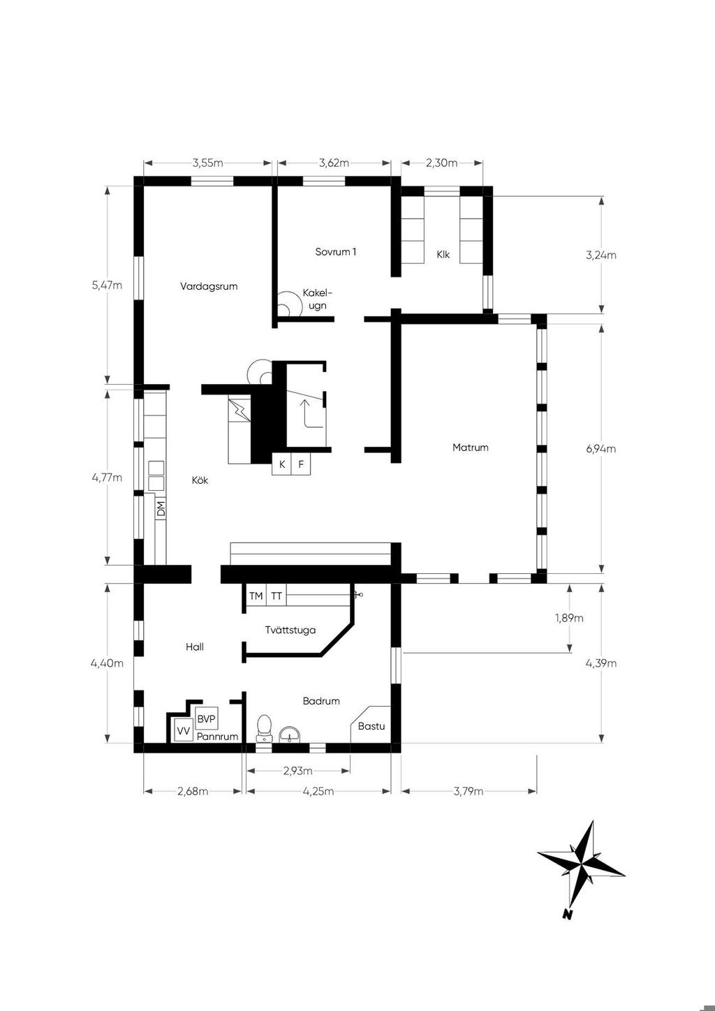 Planritning entréplan