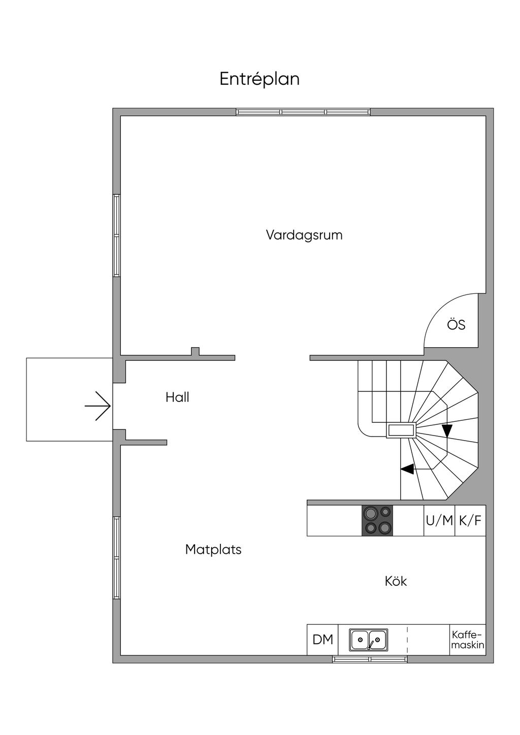 Planskiss, Entréplan 2D