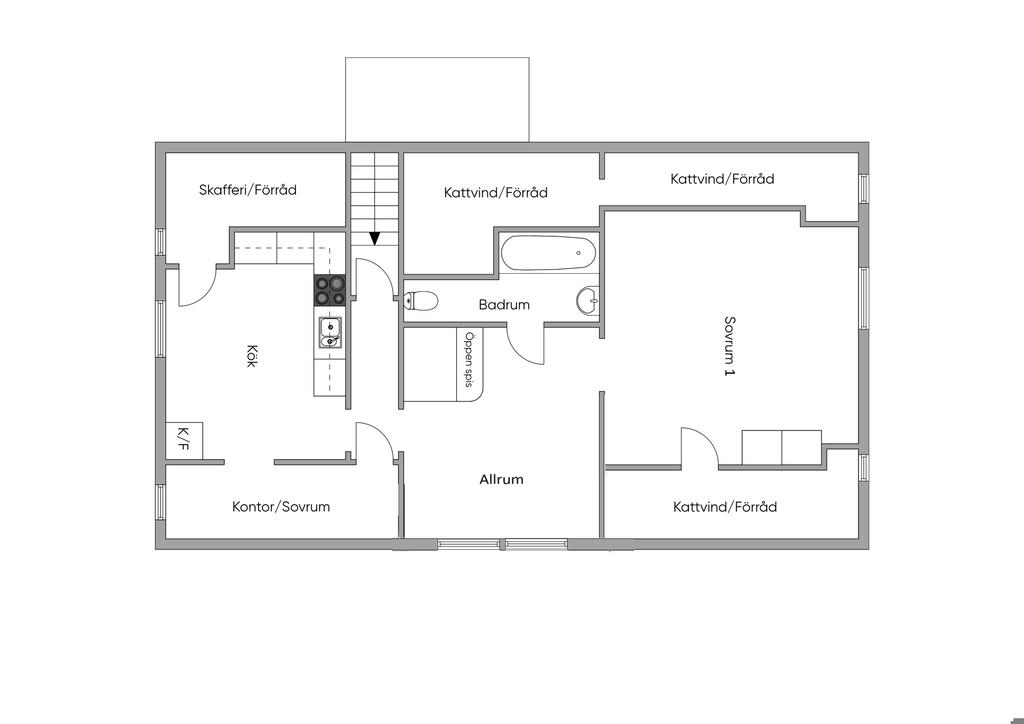 Planskiss Övre plan