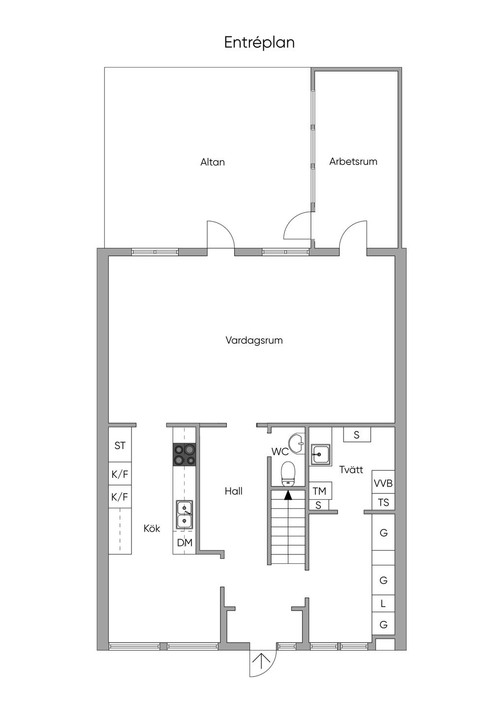 Planlösning entréplan