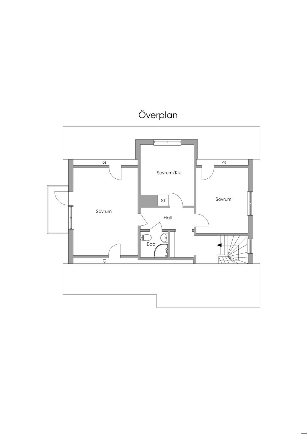Övre plan 2D