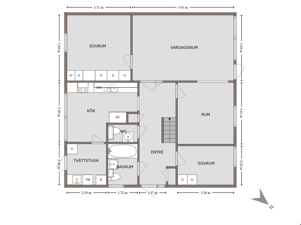 Planskiss entréplan