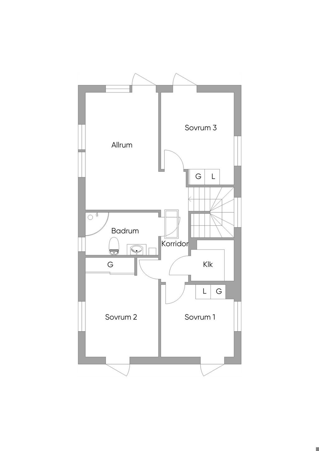 Övre plan.