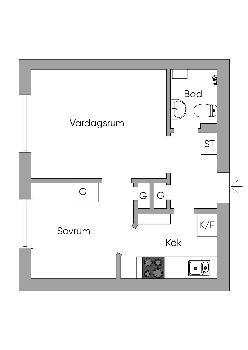 Viss avvikelse kan förekomma. Ritningen är ej skalenlig.
