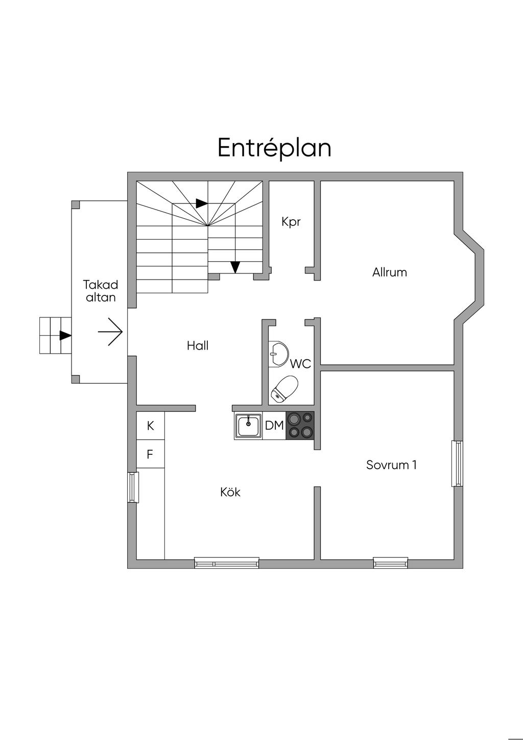 Planlösning entréplan