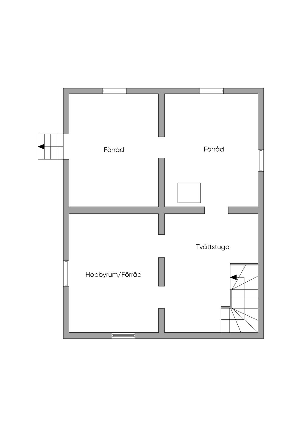 Planritning källare