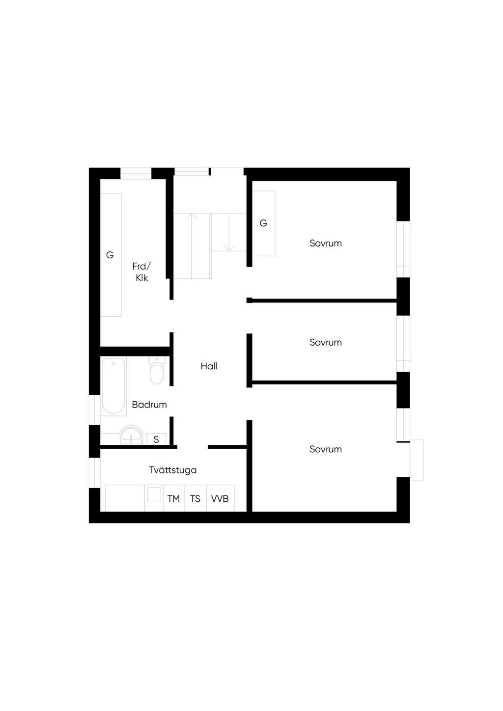 Planlösning souterrängplan