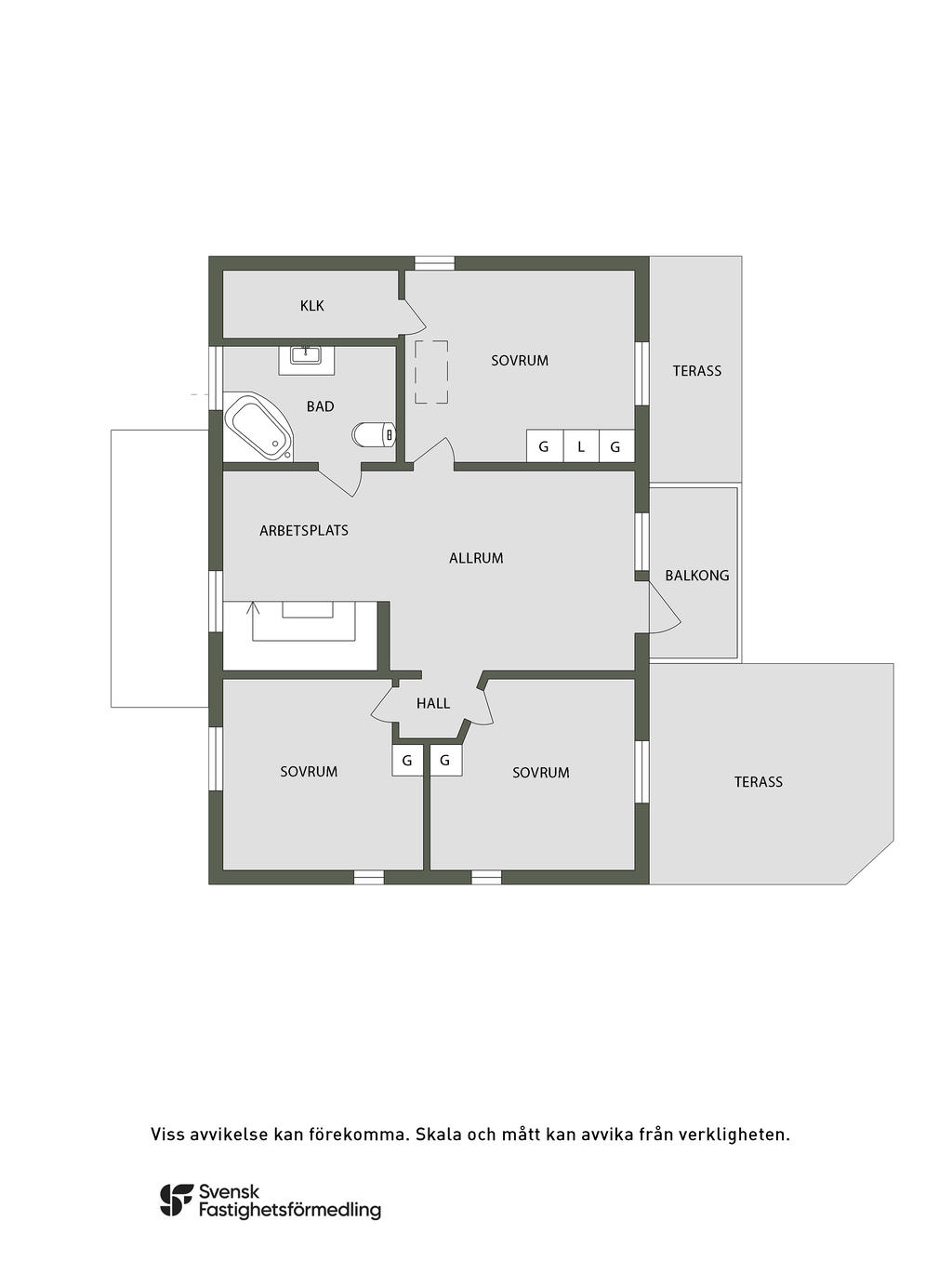 Planlösning övre plan