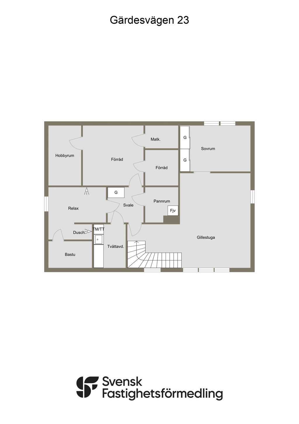 Planlösning källarplan