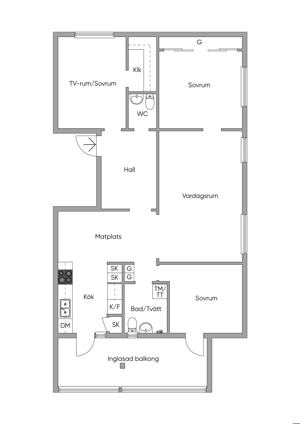 Planlösning 2D