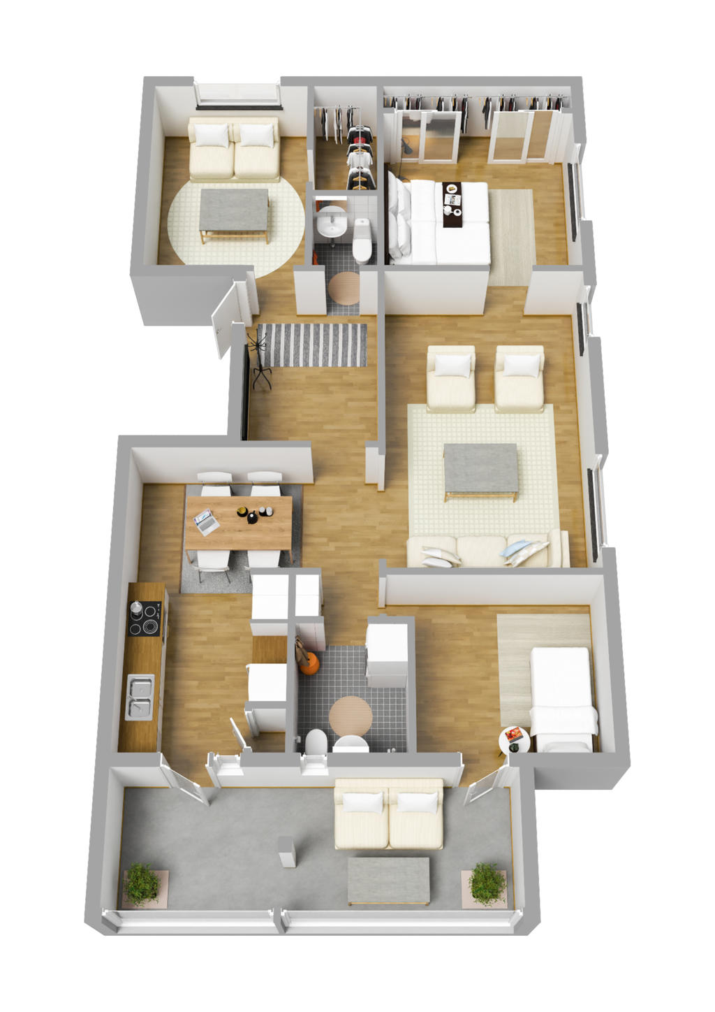Planlösning 3D