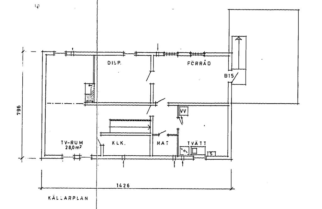 Planritning källarplan