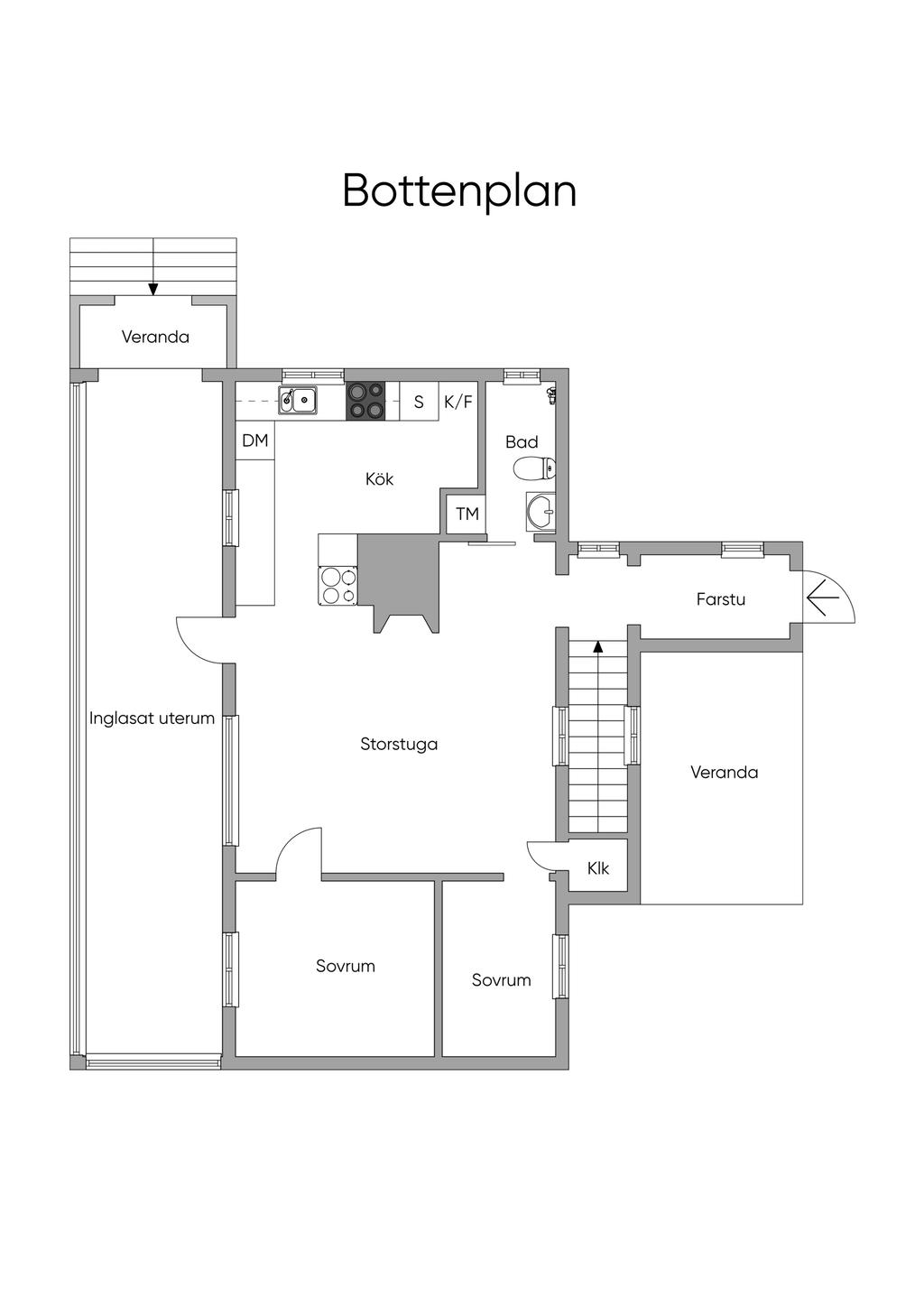 Planlösning entréplan