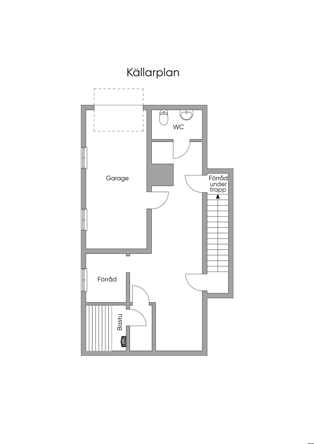 Planlösning källarplan