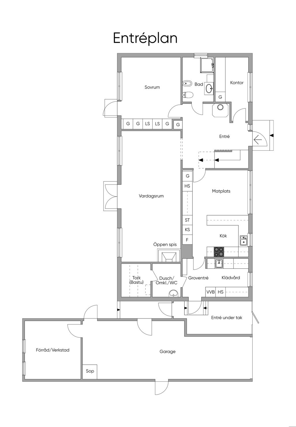 Planlösning entréplan