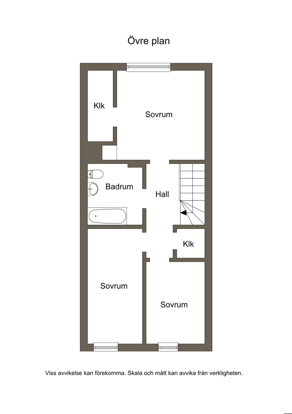 Planlösning övre plan
