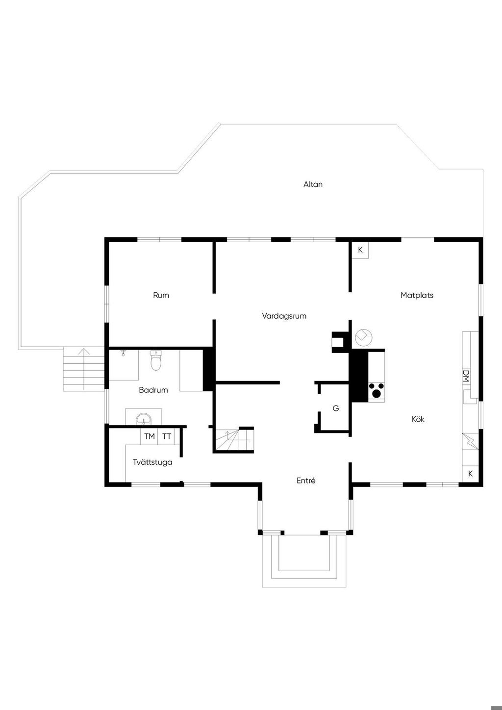 Bostadshuset entréplan