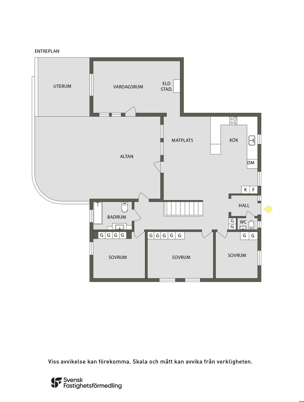 Planlösning entréplan