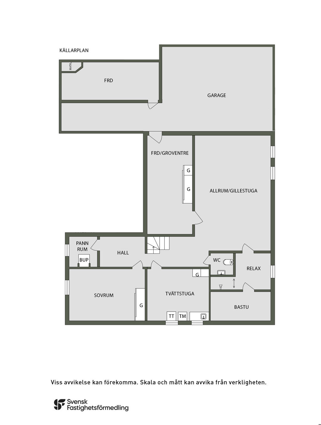 Planlösning källaren