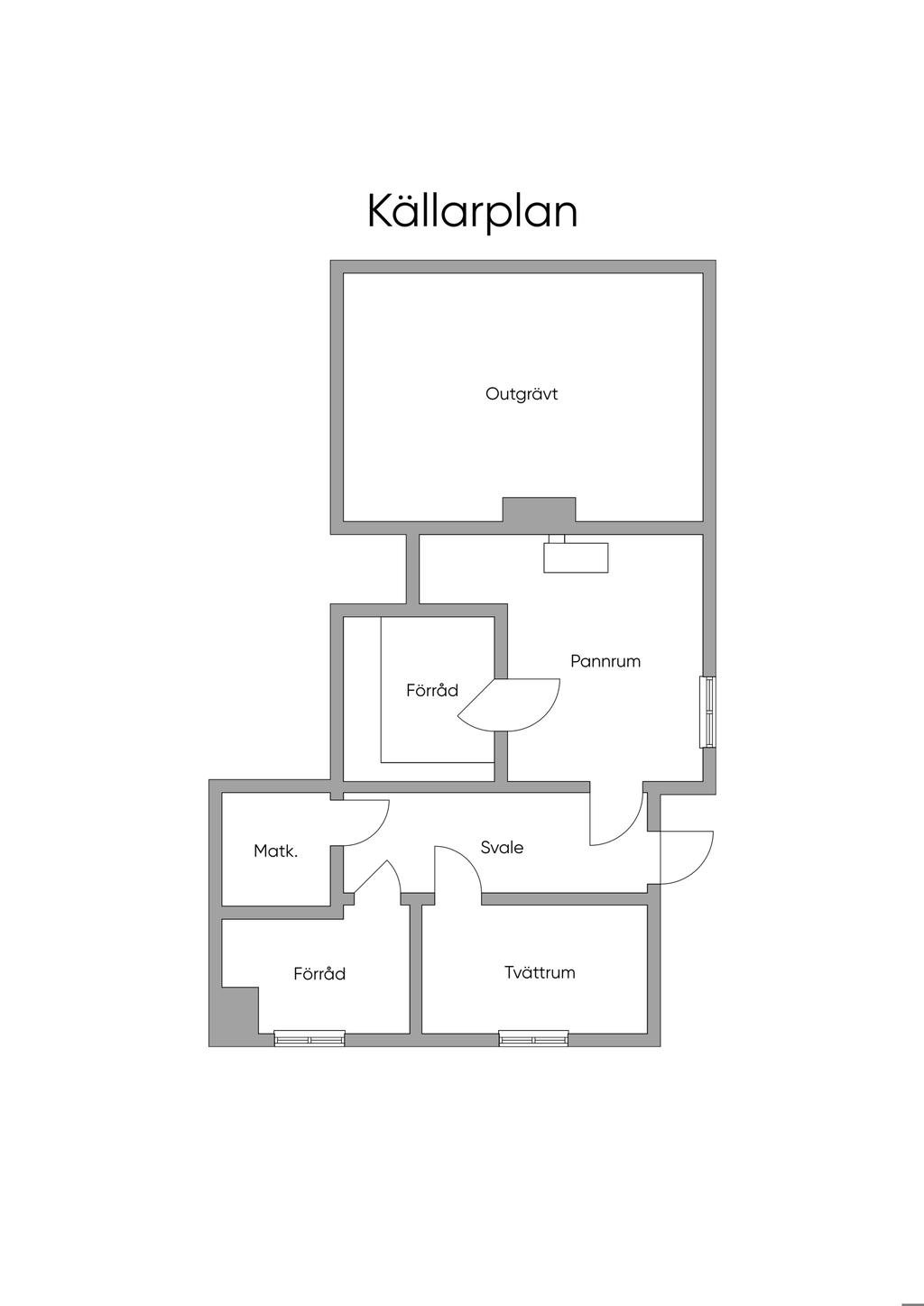 Planlösning källarplan