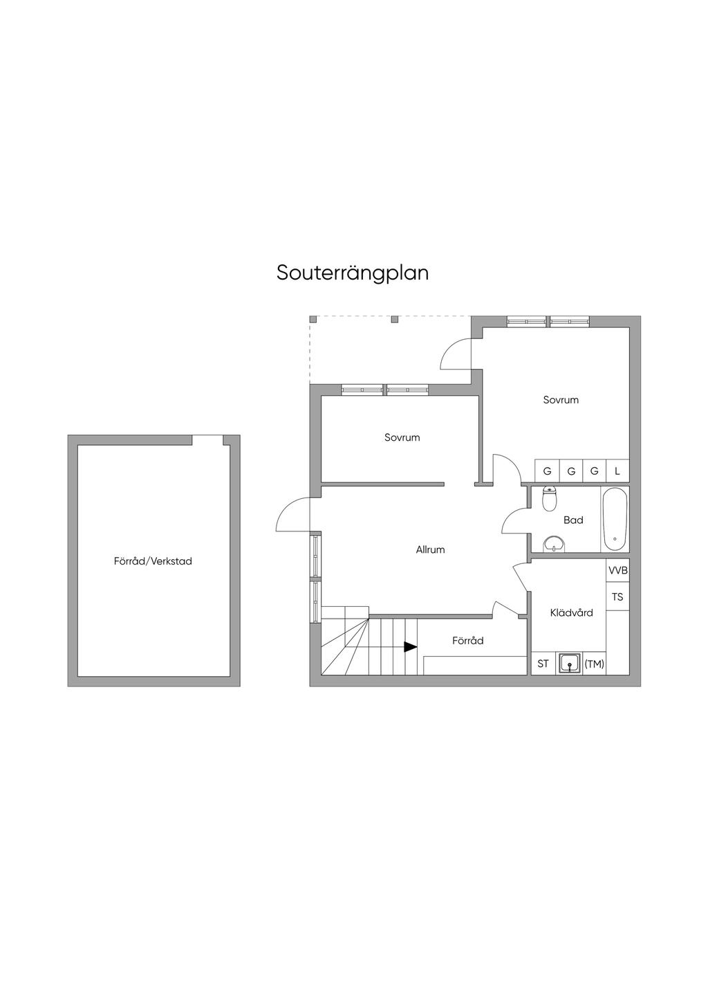 Souterrängplan