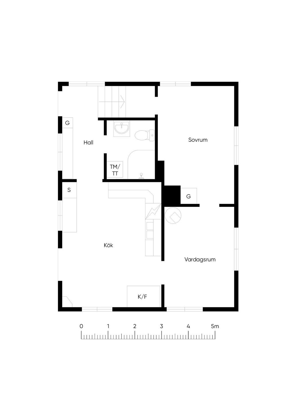 Huvudbyggnad entréplan