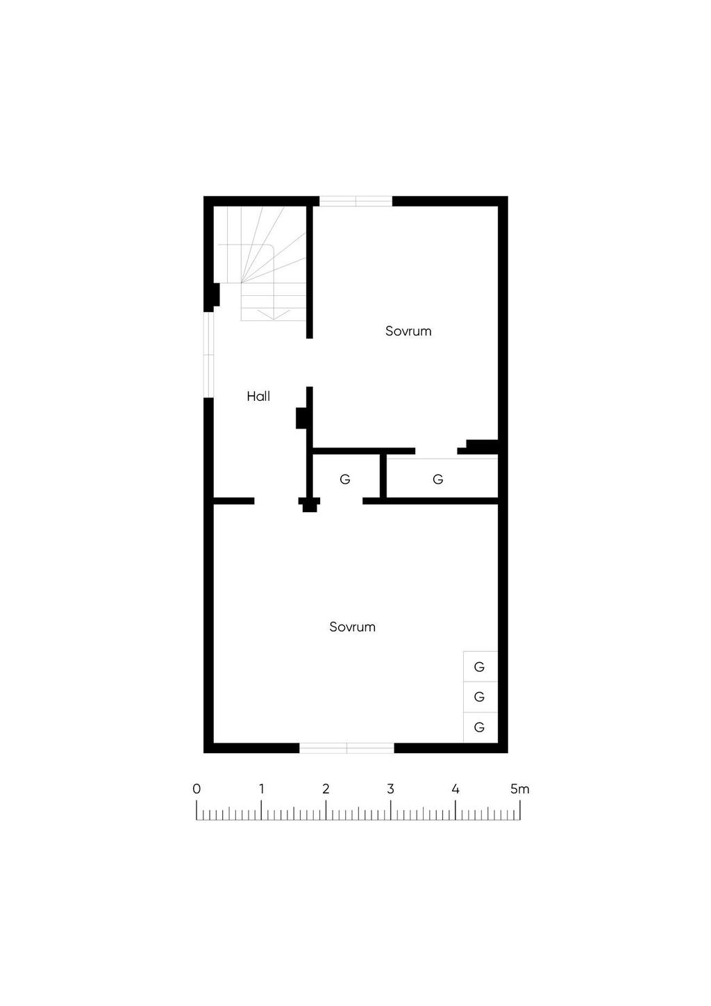 Huvudbyggnad ovanplan