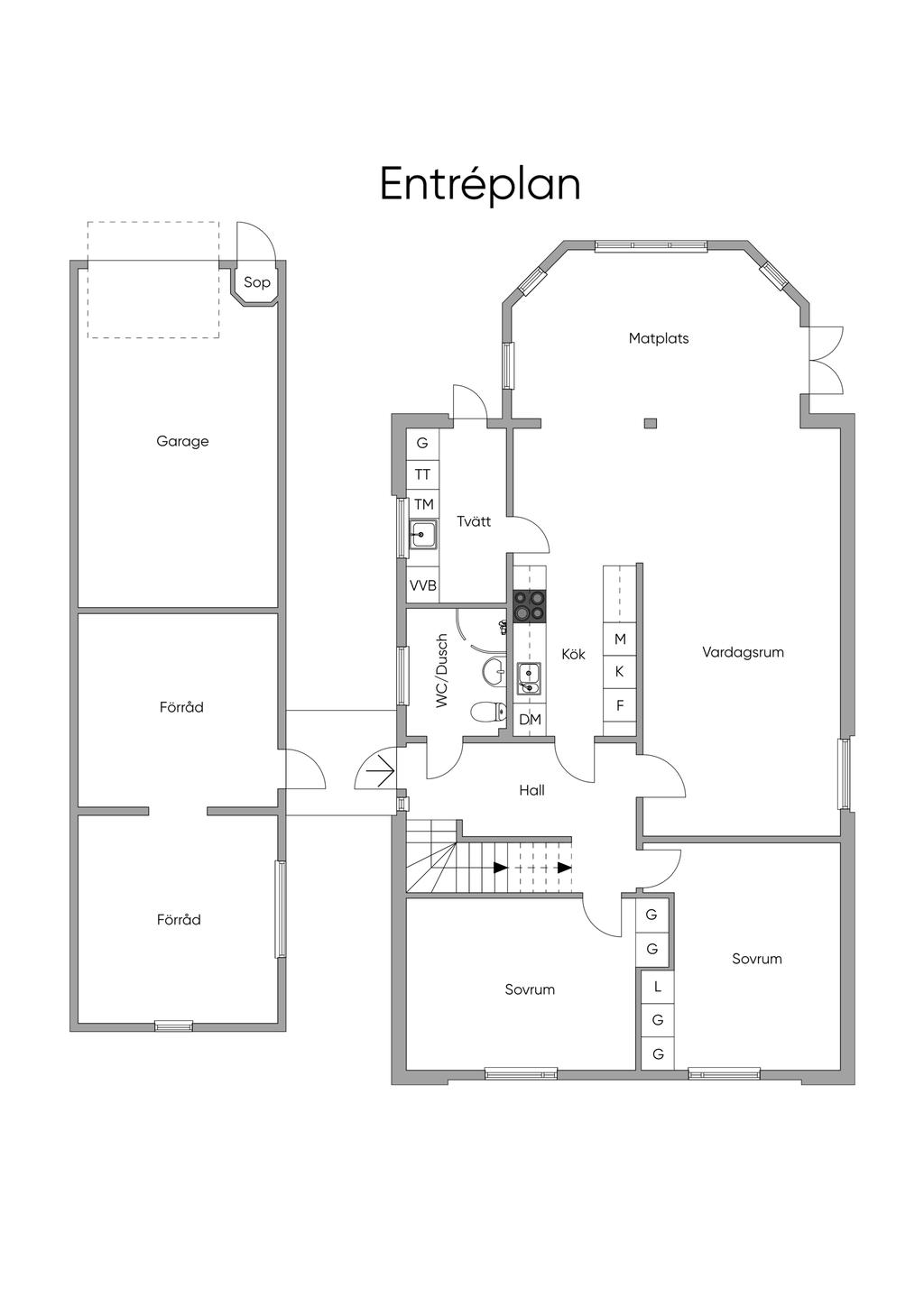 Planlösning entréplan