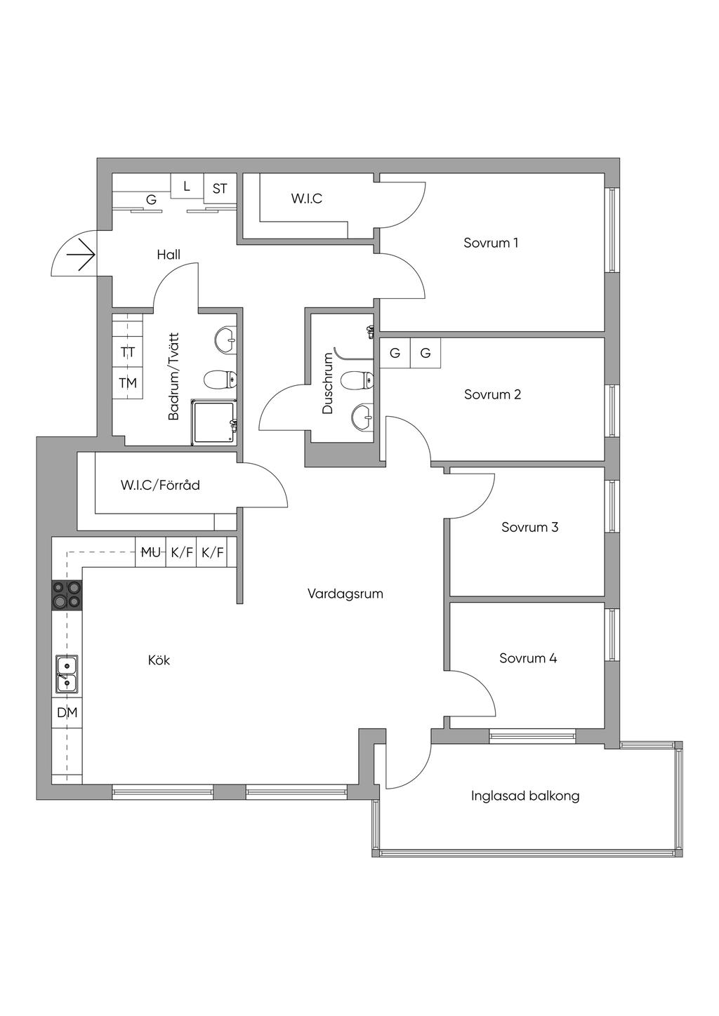 Alternativ, Planskiss 2D