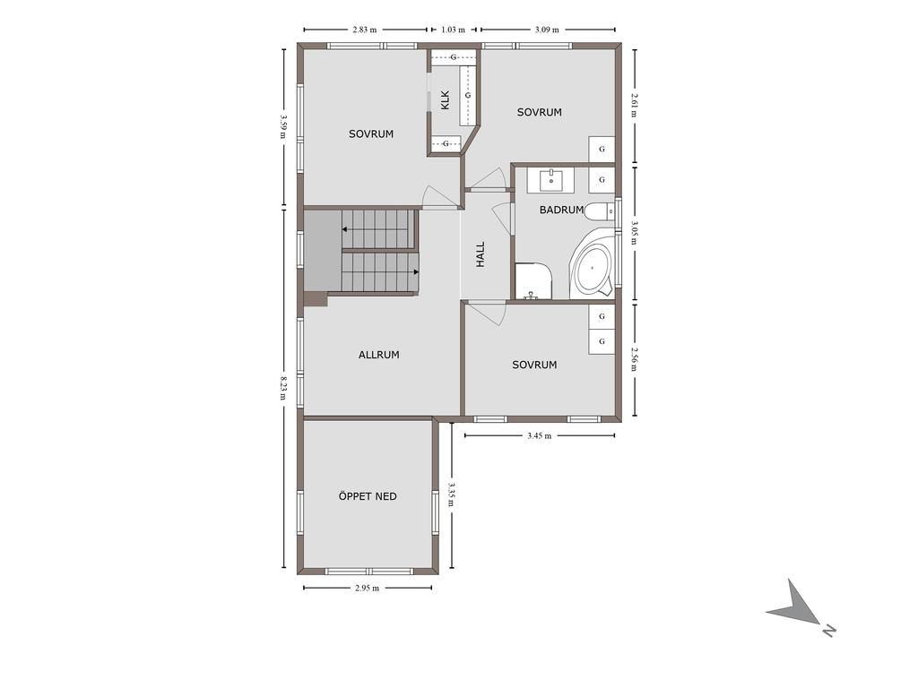Planskiss övre plan