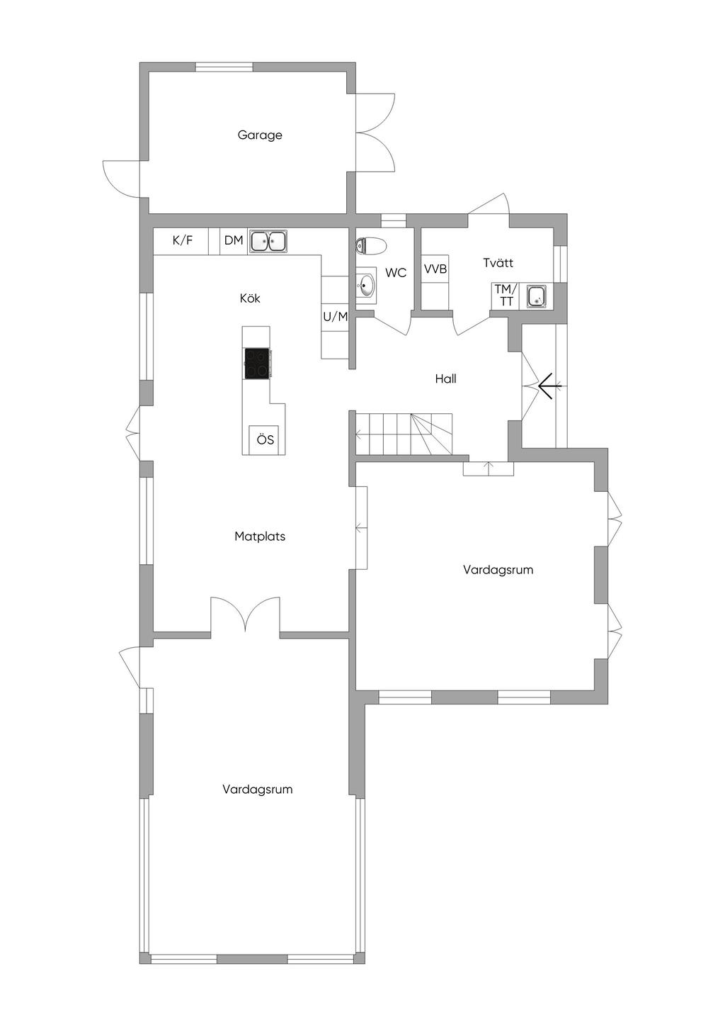 Planlösning entréplan