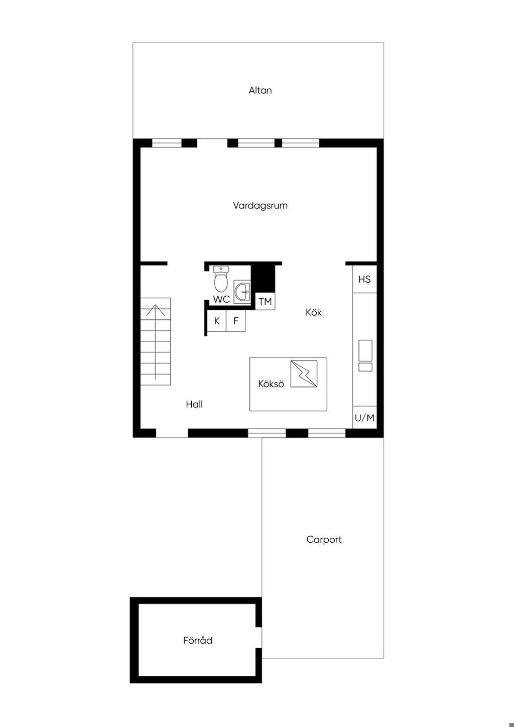 Planlösning entréplan