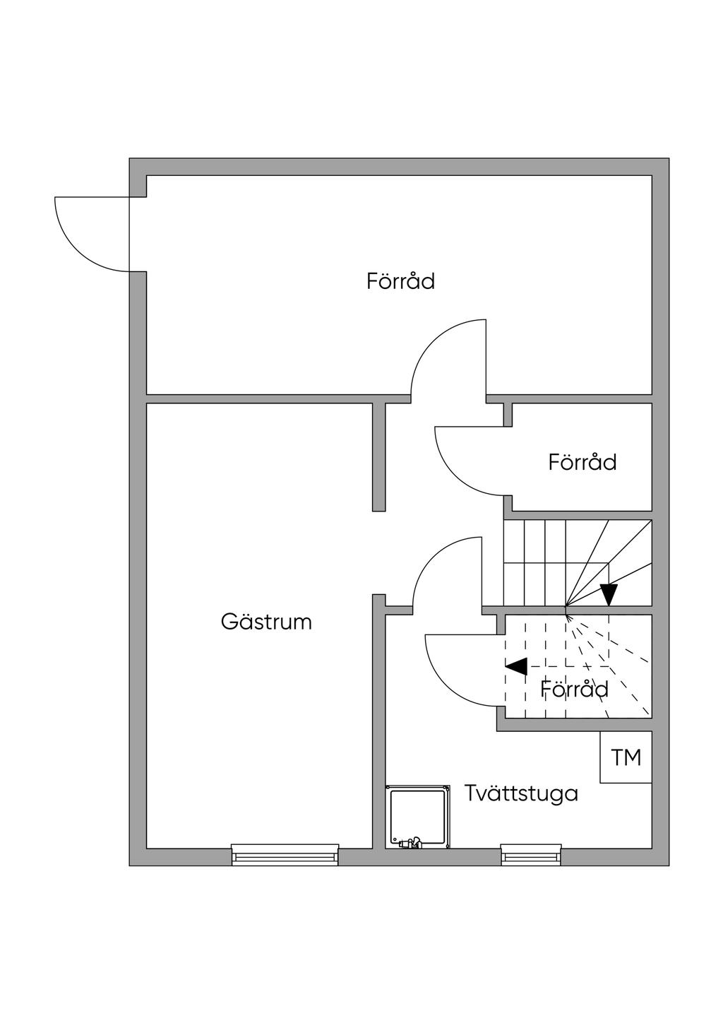 Planlösning källarplan