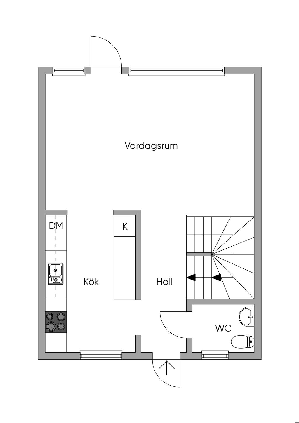 Planlösning entréplan