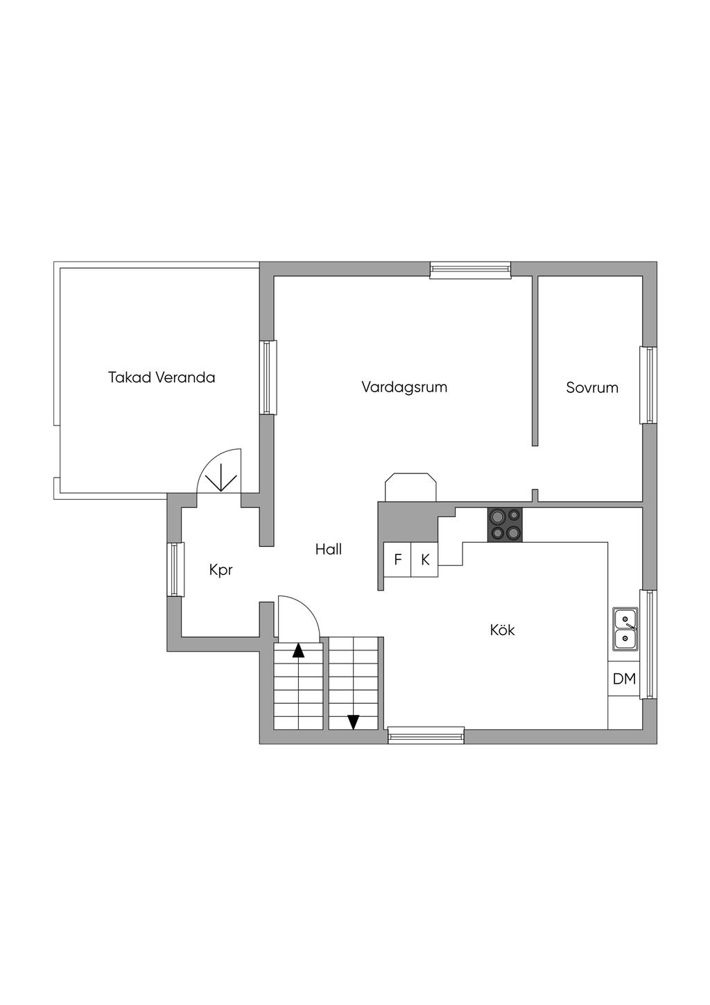 Planlösning entréplan