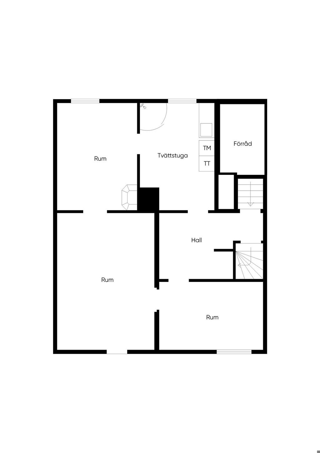 Planlösning källarplan