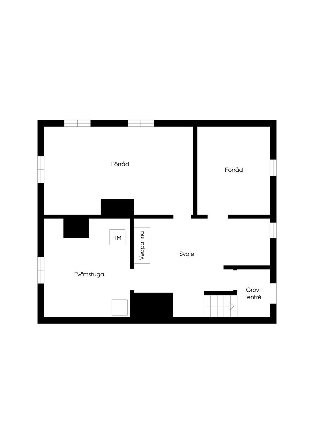 Planritning Källarplan