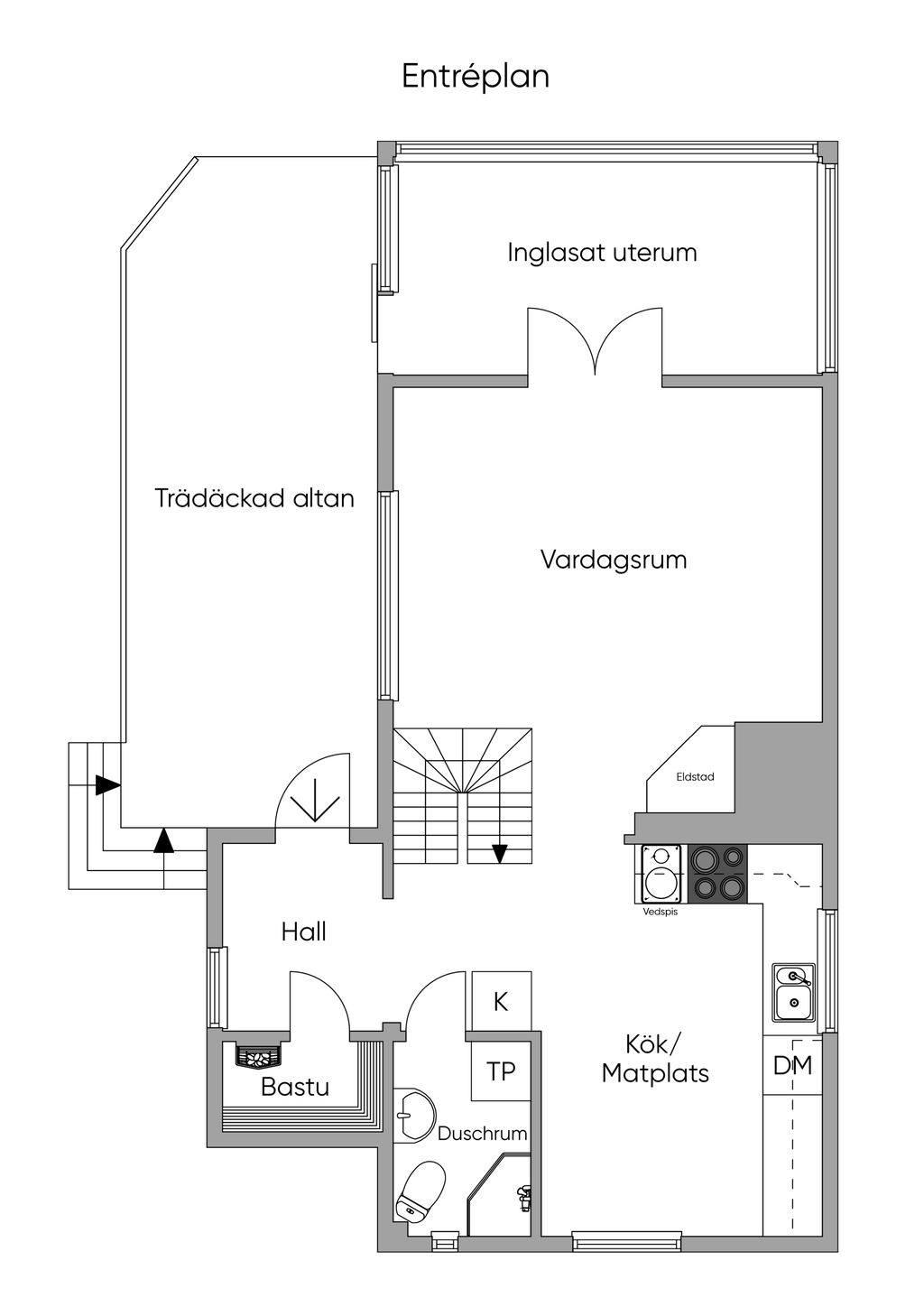 Planritning - Entréplan