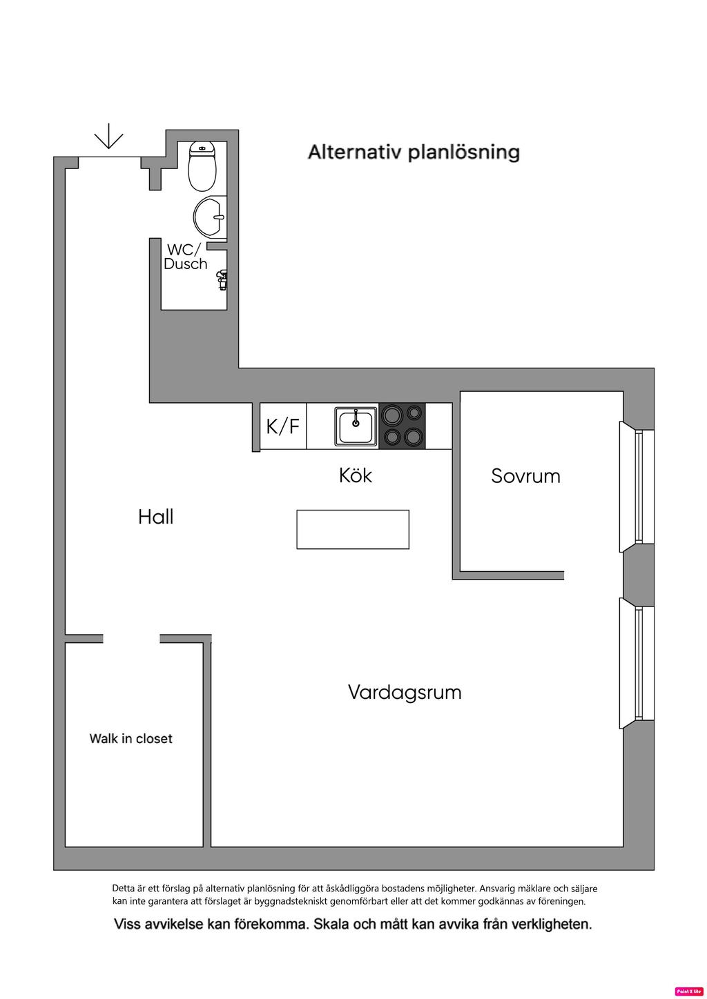 Alternativ planlösning
