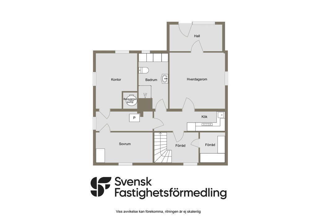 Planritning Souterräng våning 2D