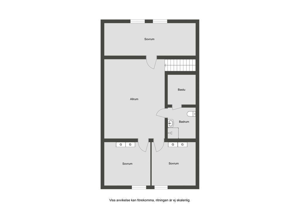 Planritning övre plan