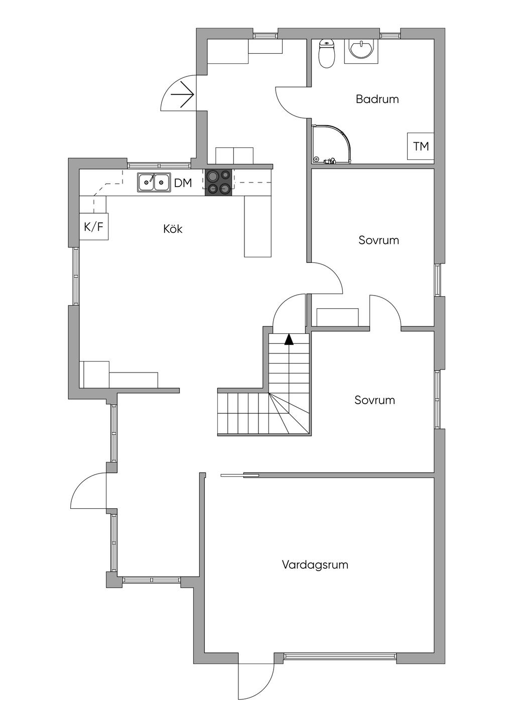 Planlösning bottenplan